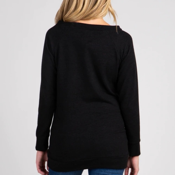 Black pinkblush maternity sweater - Picture 3 of 5